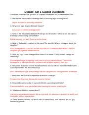Read Online Othello Guided Questions 