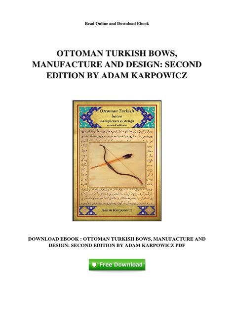 ottoman turkish bows pdf
