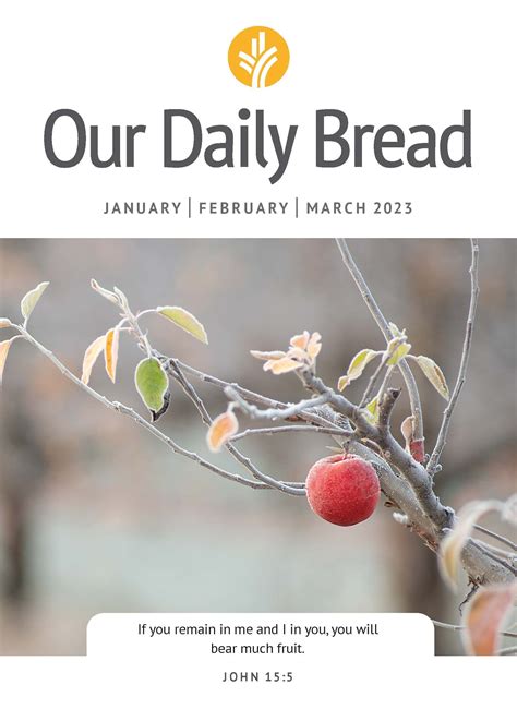 Our Daily Bread January February March 2024 Apple January February March Book - January February March Book