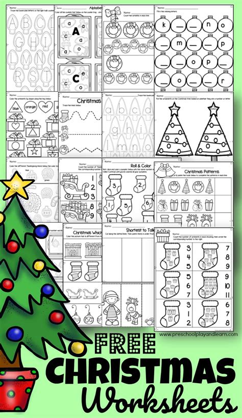 Our Favorite Preschool Christmas Printables And Activities Preschool Christmas Worksheet - Preschool Christmas Worksheet