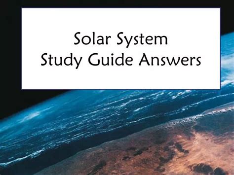 Read Online Our Solar System Study Guide Answers 