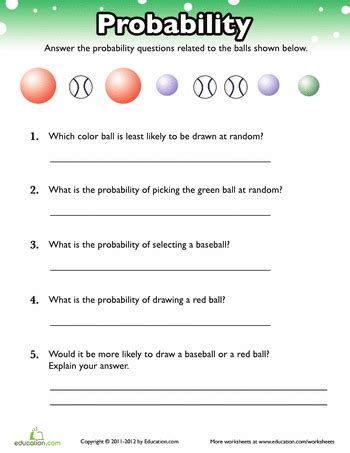 Outcome Probability 5th Grade Worksheet   Probability Worksheets For Grade 5 Codinghero - Outcome Probability 5th Grade Worksheet