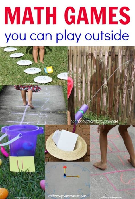Outdoor Math Games For Kids Coffee Cups And Kids Math Play - Kids Math Play