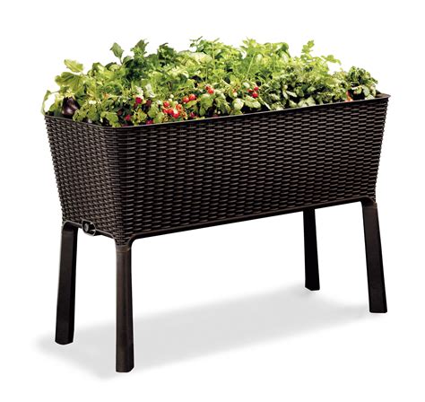 Outdoor Resin Raised Planter Bed