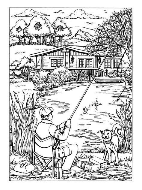 Outdoor Scene Coloring Pages Learning How To Read Mountain Scene Coloring Pages - Mountain Scene Coloring Pages