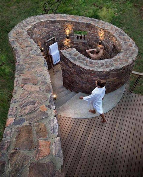 outdoor shower nude