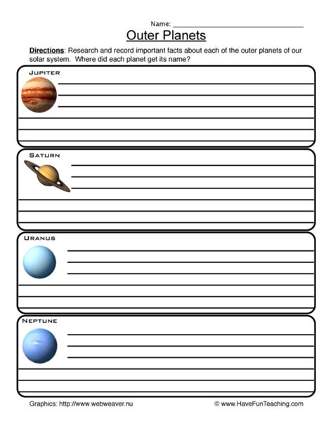 Outer Planets Worksheet Have Fun Teaching Outer Planets Worksheet - Outer Planets Worksheet