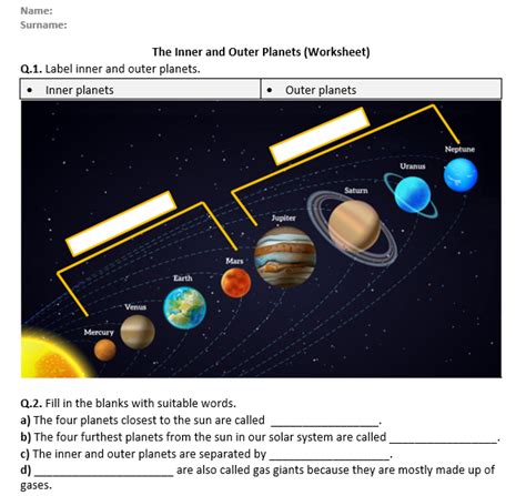 Outer Planets Worksheet   Outer Planets Worksheets Teaching Resources Teachers Pay Teachers - Outer Planets Worksheet
