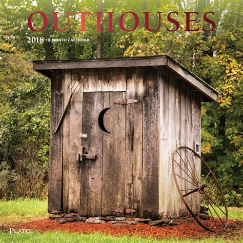Outhouses 2018 12 X 12 Inch Monthly Square Wall Calendar, Toilet Latrine Bog Humor ( Multilingual Edition)
