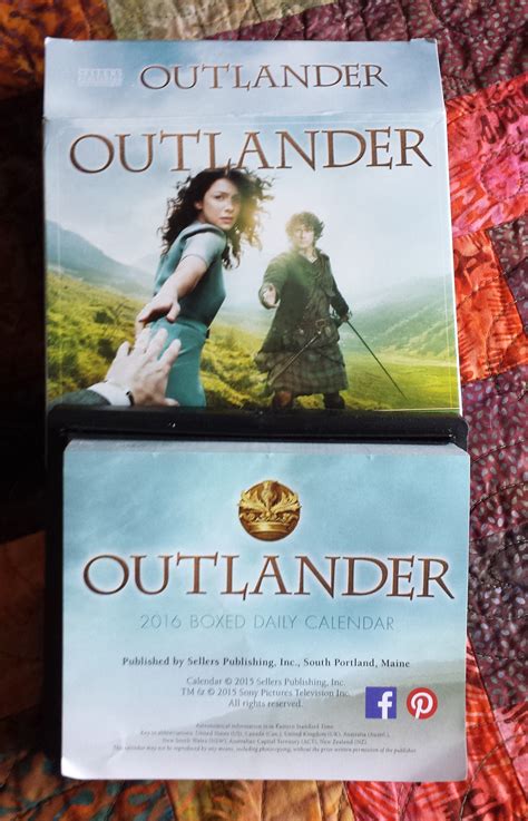 Outlander 2016 Boxed Calendar 6 X 5in
