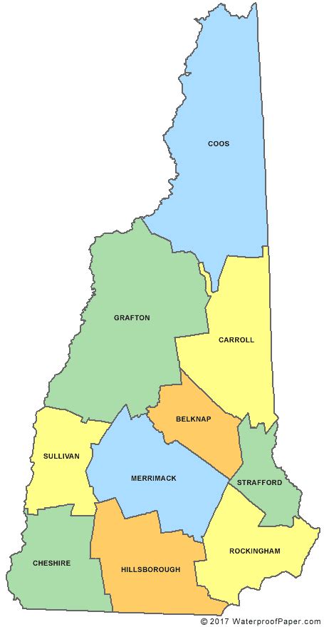 Outline Map Of New Hampshire Counties Coloring Page New Hampshire Coloring Page - New Hampshire Coloring Page