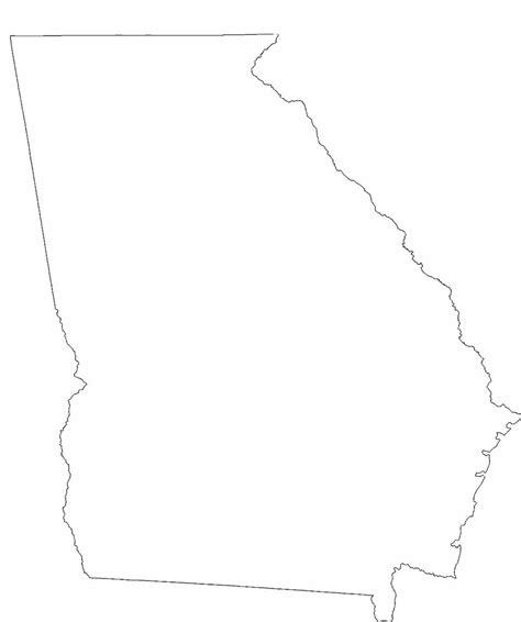 outline of georgia