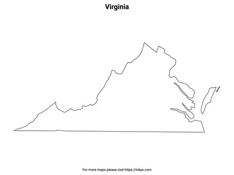 outline of virginia