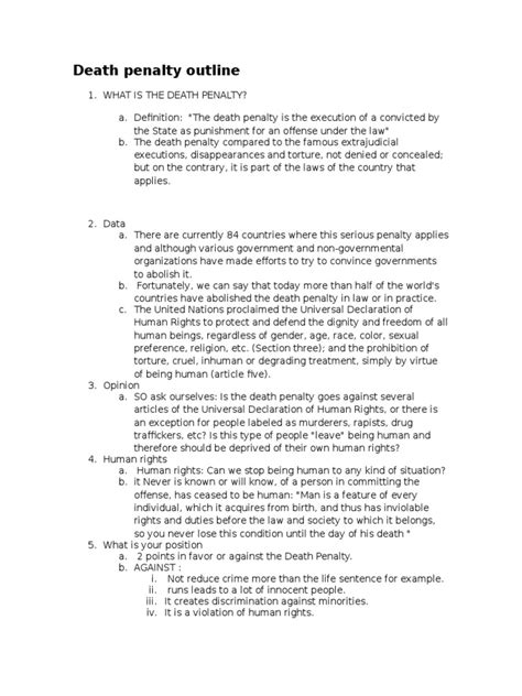 Download Outline For Research Paper On Death Penalty 