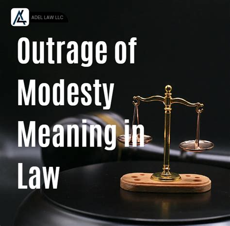 Outrage Of Modesty Meaning