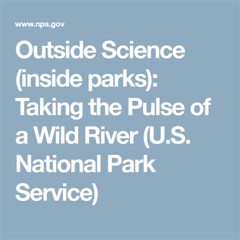 Outside Science Inside Parks U S National Park Science Outside - Science Outside