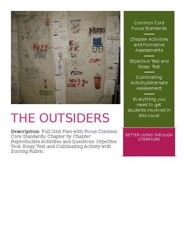 Outsiders Common Core Unit
