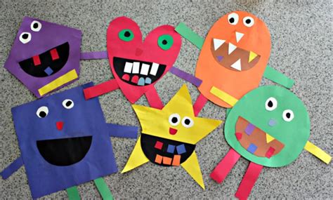 Oval Shape Monster Craft All Kids Network Oval Shape Crafts For Preschoolers - Oval Shape Crafts For Preschoolers