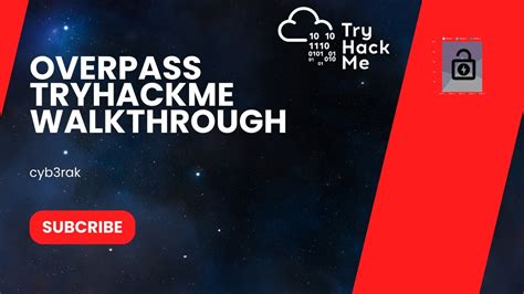 Overpass Tryhackme Walkthrough