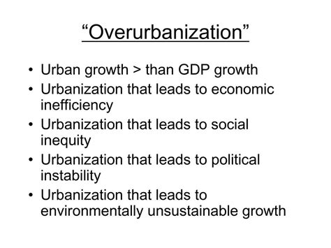 Overurbanization