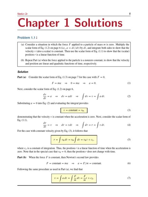Overview Of Solutions Manual