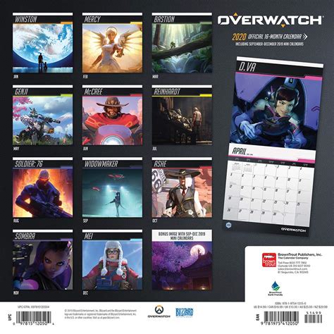 Full Download Overwatch 2018 12 X 12 Inch Monthly Square Wall Calendar Video Game Multiplayer Shooter Blizzard Entertainment Multilingual Edition 
