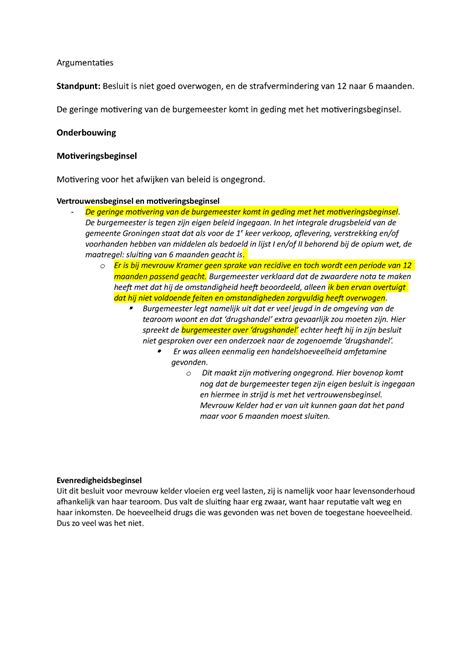 overwogen besluit definitie