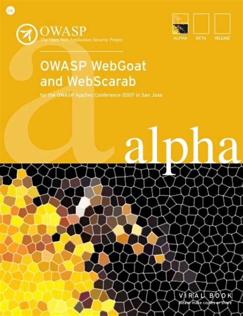 owasp webgoat and web scarab