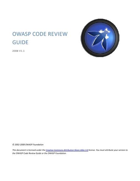Read Online Owasp Code Review Guide 