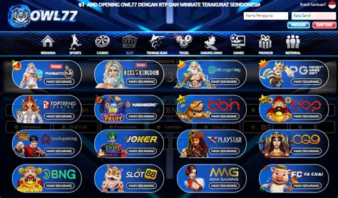 Owl77  Situs Slot Gacor Dengan Kemenangan Tertinggi - Slot Online Terpecaya