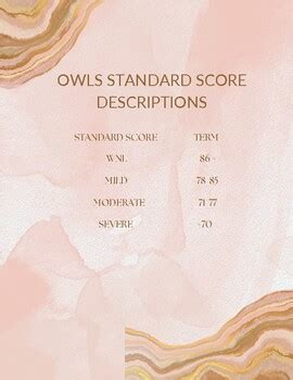 Owls Scoring Manual