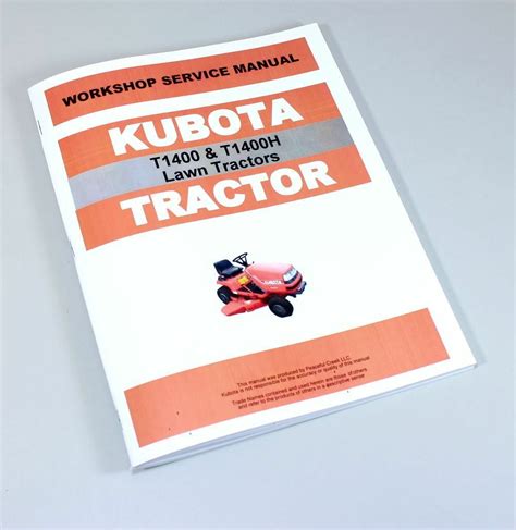 Read Owners Manual For Kubota T1400 