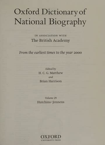 oxford biography dictionary