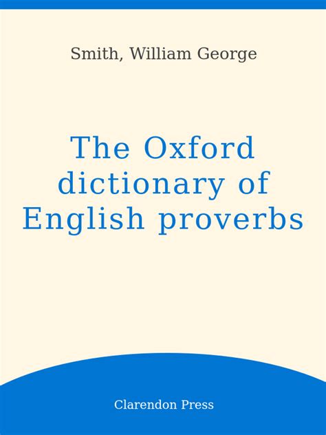 oxford dictionary of english proverbs