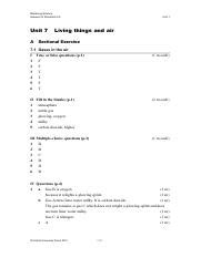 Oxford Mastering Science Workbook Answer 1b
