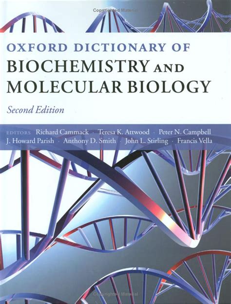 Read Online Oxford Dictionary Of Biochemistry And Molecular Biology 
