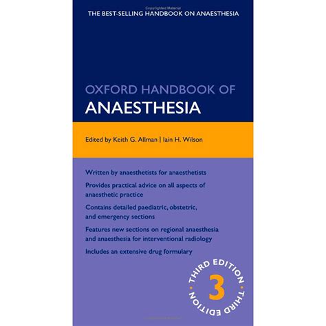 Read Online Oxford Handbook Anaesthesia 3Rd Edition 