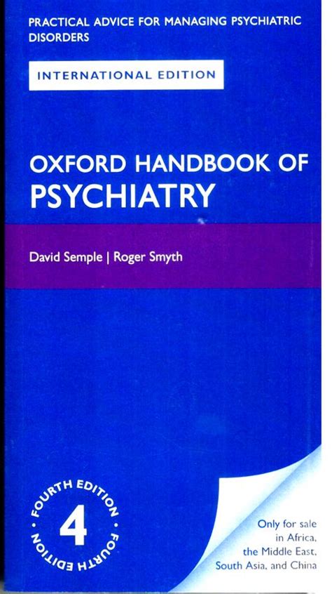Full Download Oxford Handbook Of Psychiatry 2Nd Edition Download 