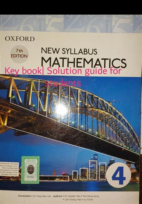 Read Online Oxford Mathematics D4 Solutions 