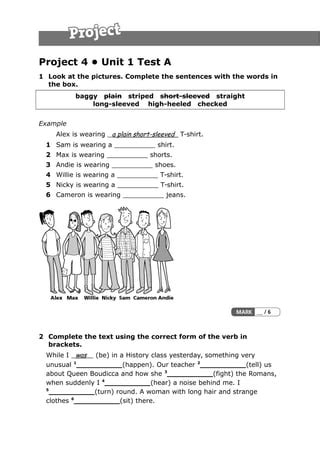 Download Oxford Project 4 Unit 1 Test Answers 