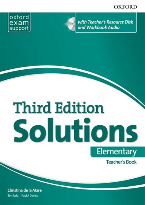 Full Download Oxford University Press Solutions Elementary Teachers Book 