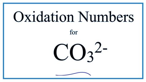 Oxidation State Of Co3