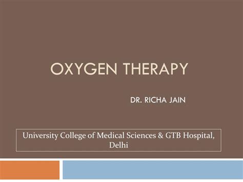 Oxygen Therapy Ppt