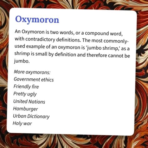 Oxymoron Urban Dictionary