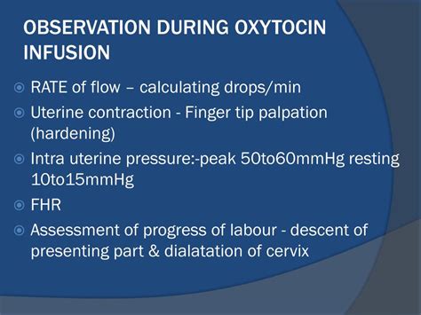 Oxytocin Titration Technique