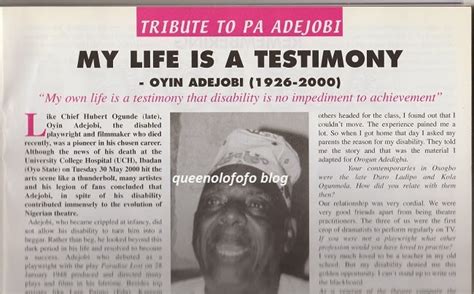 oyin adejobi biography sample