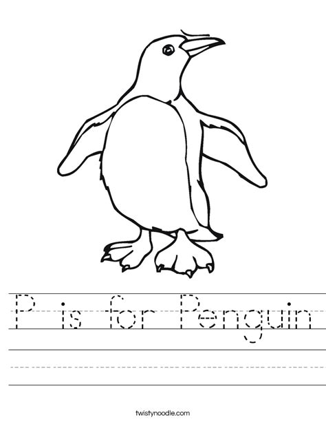 P Is For Penguin Worksheets For Preschoolers Homeschool Penguin Worksheets For Kindergarten - Penguin Worksheets For Kindergarten