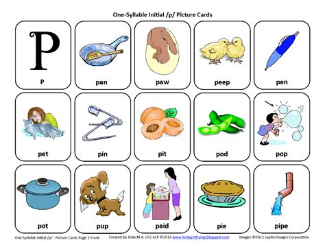 P Sound Words With Pictures   Counting Sounds In Words Free Sound Cards Included - P Sound Words With Pictures