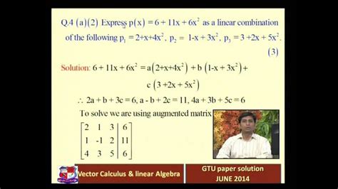 Read Online P 380 Vector Calculus Linear Algebra Gtu Paper Solution 