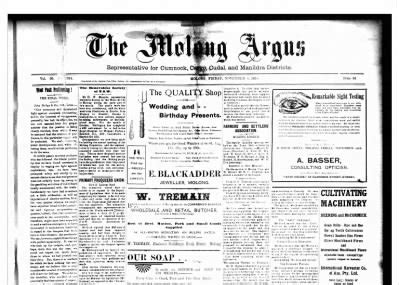 p1 - 08 Jan 1897 - Molong Argus (NSW : 1896 - 1921) - Trove